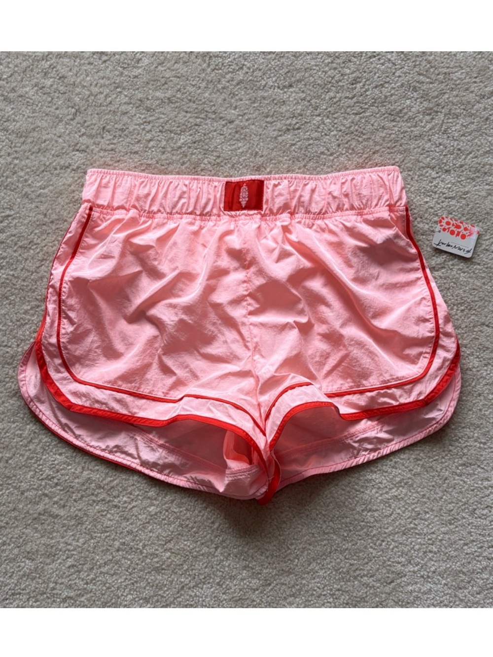 NWT Free People Women’s FP Movement Varsity Blues Printed Shorts. Size Large. - Picture 5 of 7